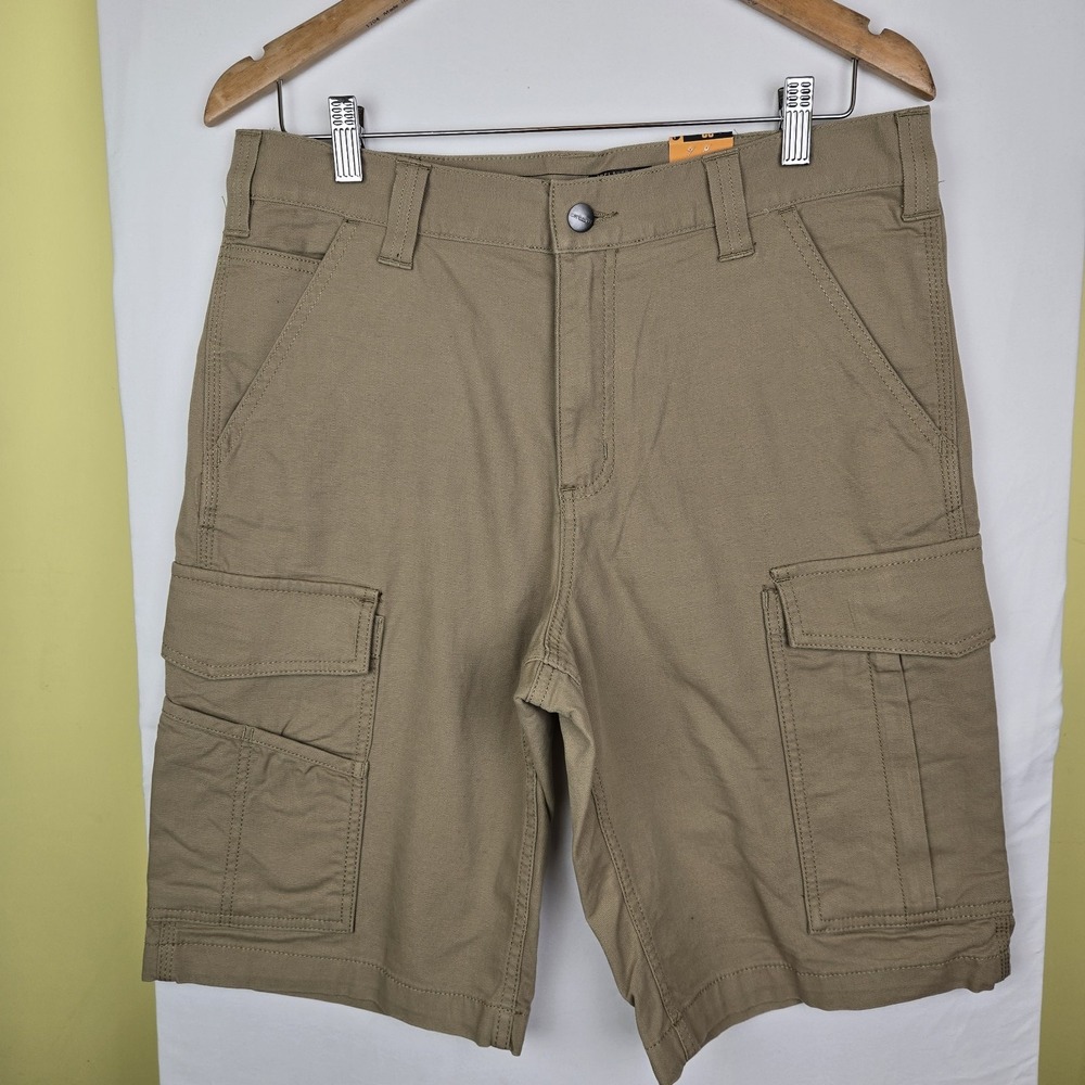 Carhartt Rugged Flex Relaxed Fit Canvas Cargo Work Shorts Mens Sz 32